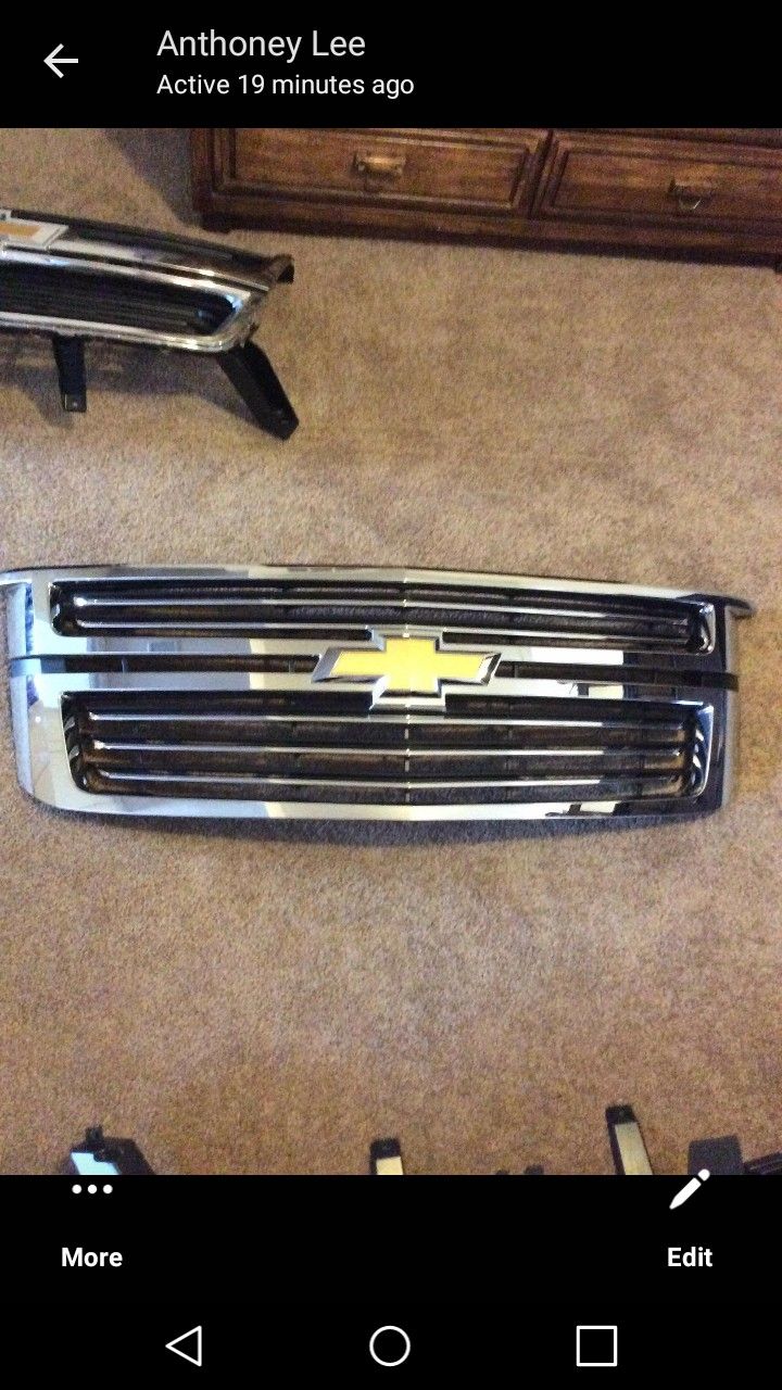 Original GM Part (Not Aftermarket) Grill For 2014-2018 Chevy Silverado, Tahoe Or Suburban.