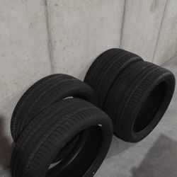 NEW TIRE SET - PREMIUMCONTACT 6 SSR CONTINENTAL TIRES (2) 275/40 R22 Y XL AND (2) 315/35 R22 Y XL