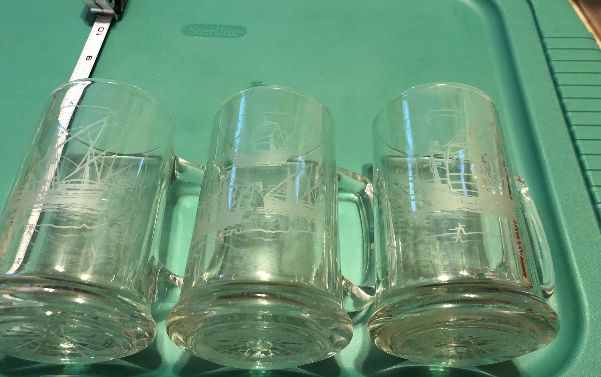 5.5”, Three Vintage Mugs