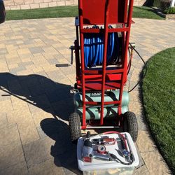 Transportable Air Compressor W/hose Reel & Tools