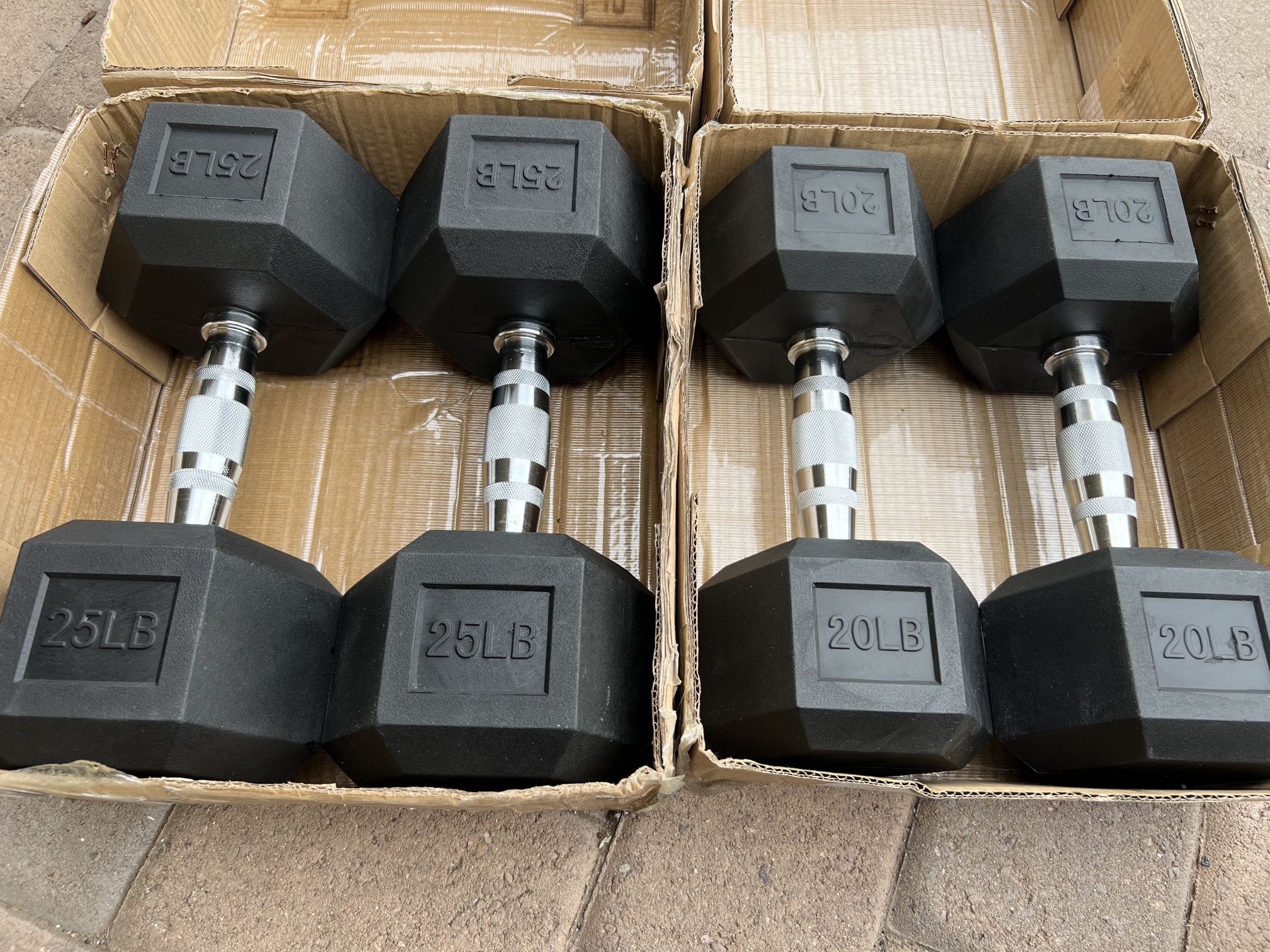 Brand New Dumbbells 20LB And 25LB Sets