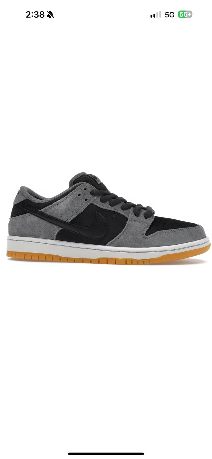 Nike Sb Dunk Low Dark Smoke Grey Gum