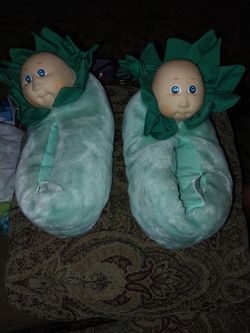 Cabbage Patch Slippers Vintage