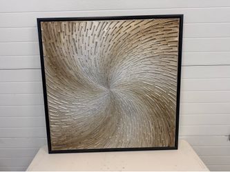 Large 39”x 39” modern art
