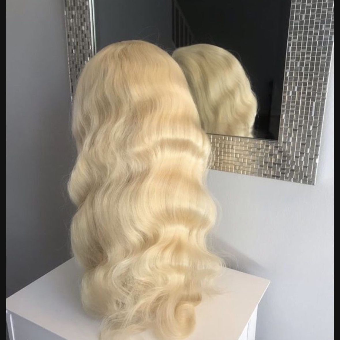 Blonde Human Hair Lace Wig 22” 