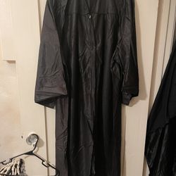 Vintage Graduation Black Gown 