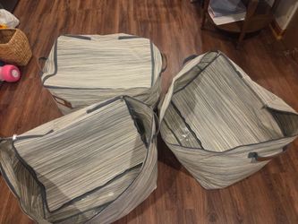 6 Large Soft Sided Storage bags.