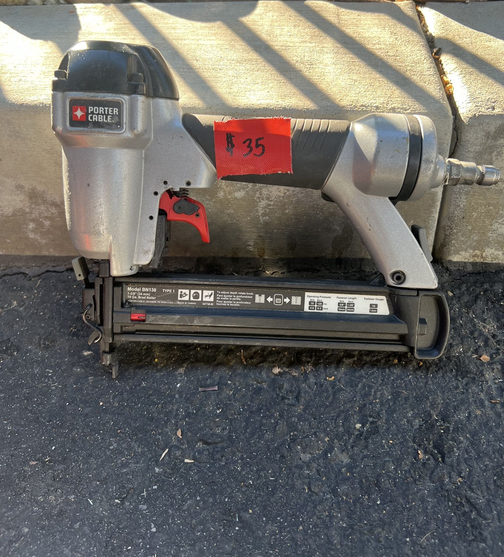 PORTER CABLE Finish Nail Gun