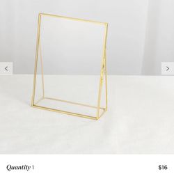 Brass And Gold Vertical 6x8” Card/photo Holders