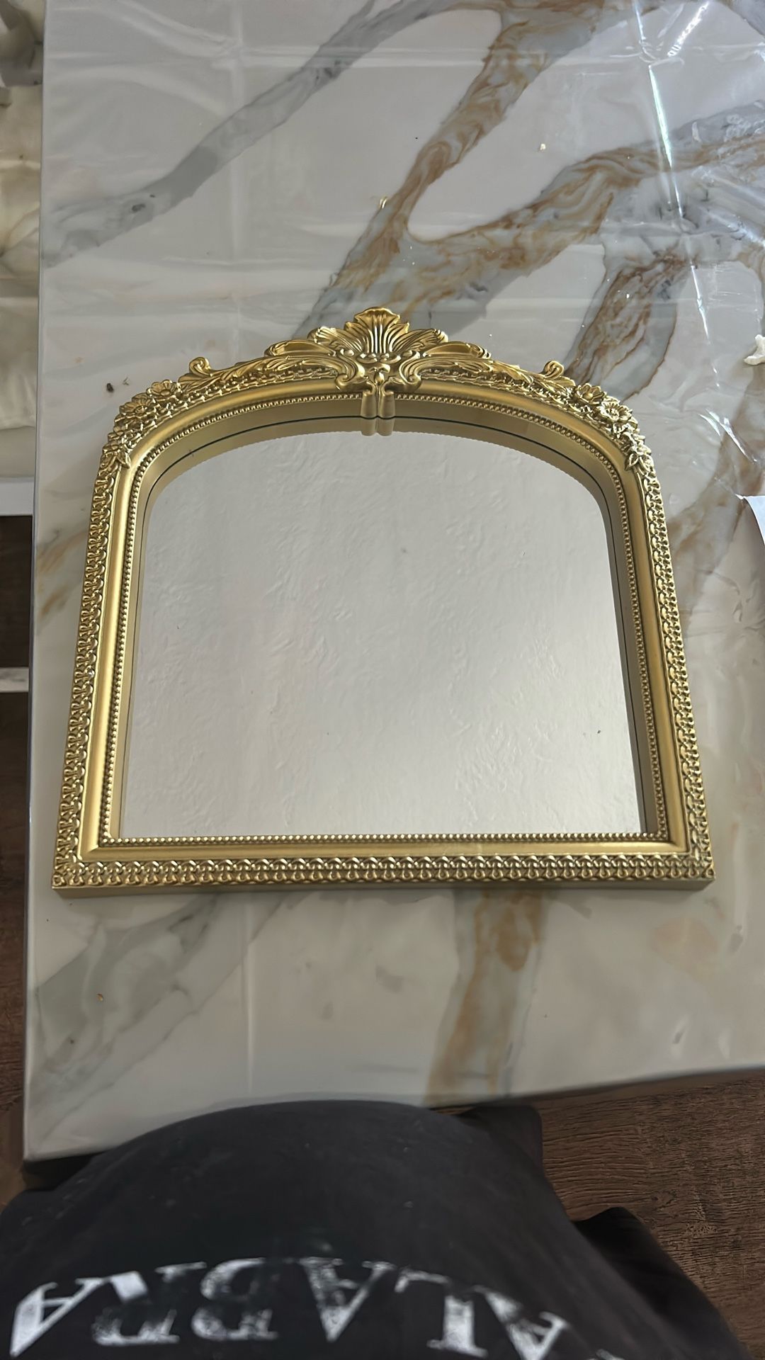 “Room 2 Room Gold Frame Mirror” 8x9
