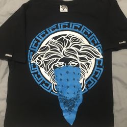 Crooks and Castles Greco Medusa Blue Size Medium