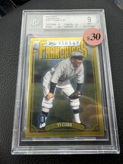 2023 Finest Flashbacks Ty Cobb Mint 9
