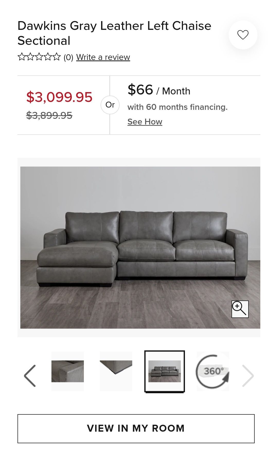 Leather Sectional  Less Than A Year Old. Bring All Offers