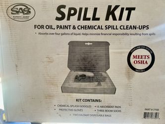 SAS Spill Kit For Oil , Paint , Chemical Spills