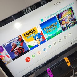 Nintendo Switch  - TV Dock & Power Cord & Games