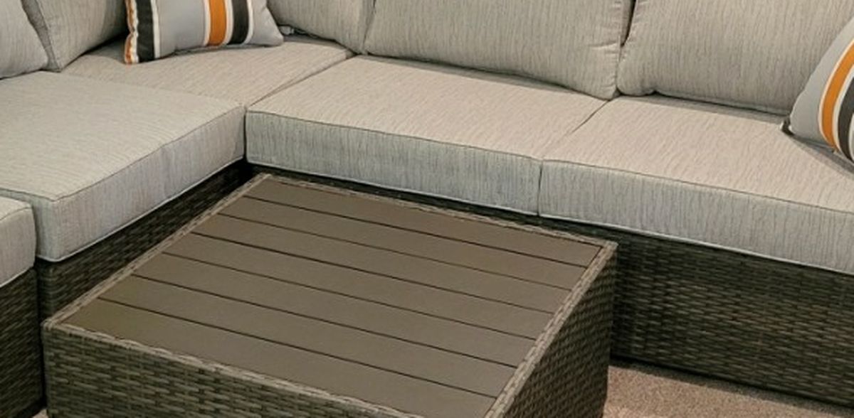 Outdoor Sectional + Coffee Table