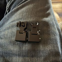 Front and Rear Flip Up Sights