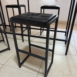 Black barstools