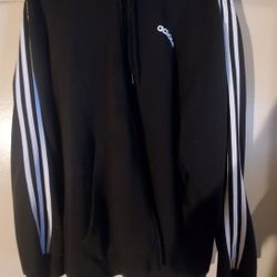 Adidas Full Zip Mens Hoodie Black 3xl