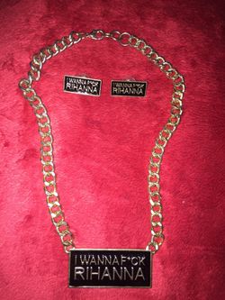 Rihanna Necklace and Earring set