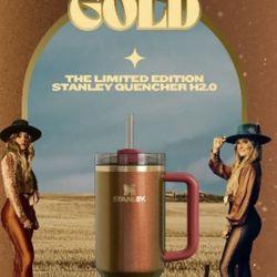 Stanley x Lainey Wilson Quencher H2.0 40 OZ Tumbler Gold Limited