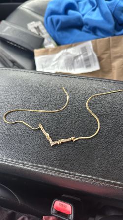 Gold and diamond necklace