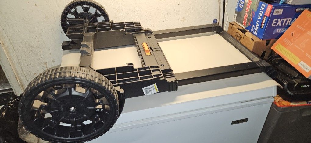 Pro Gear System Gen 2.0 Durable All Terrain Rolling Tool Box Attachment With 9 in. Heavy Duty Wheels