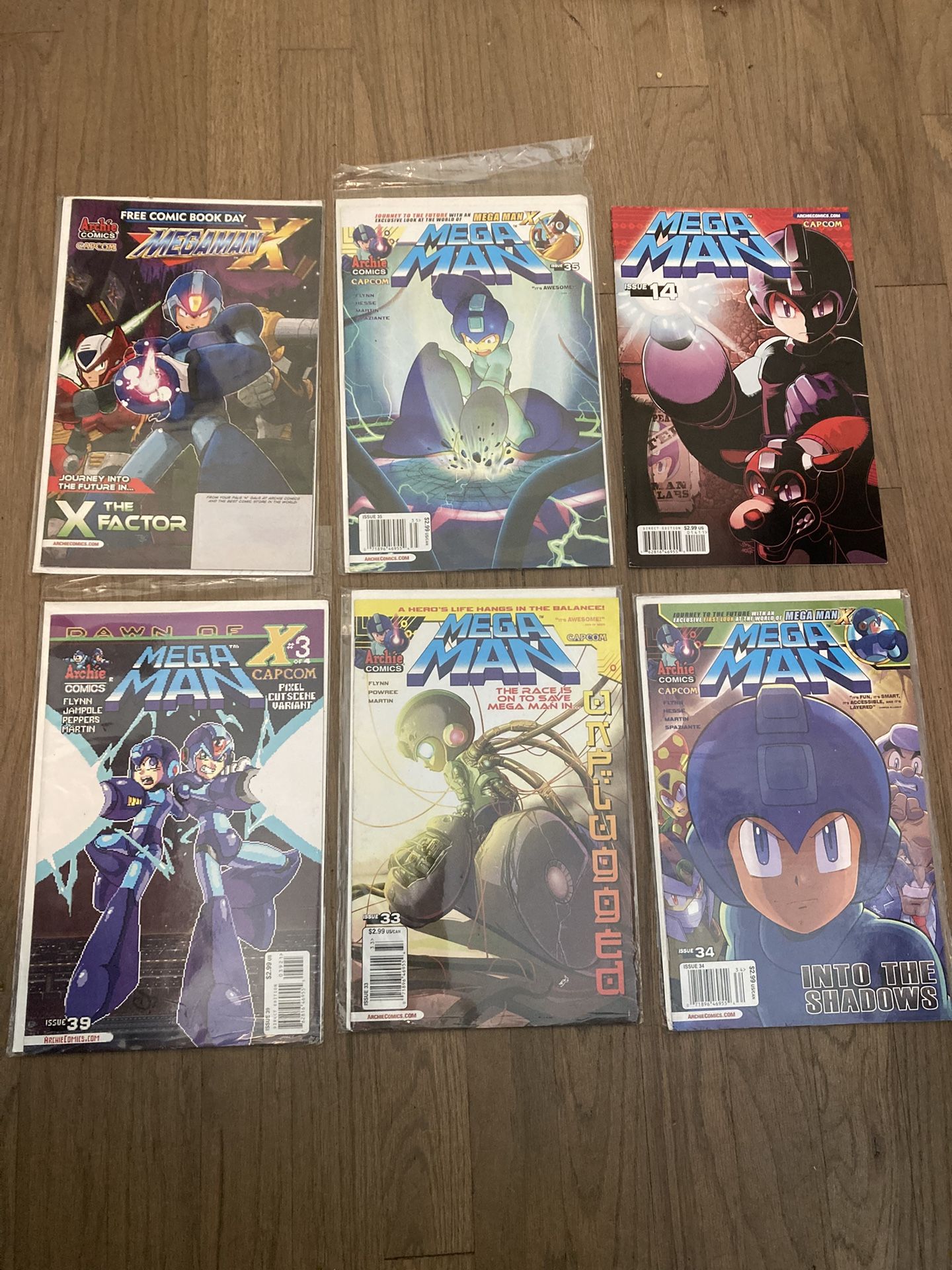 Mega Man Comic Book Lot X Dawn Of
