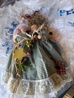 Handmade Country Angel Fabric Doll