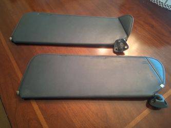 88-94 OBS Chevy GMC C/K Truck Sun Visors Blue Vinyl