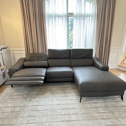 Kasala Sectional with Power Recliner and Adjustable Headrest