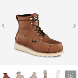 SIZE 7.5 IRISH SETTER BY RED WING WINGSHOOTER WATERPROOF LEATHER SAFETY TOE BOOTS BRAND NEW