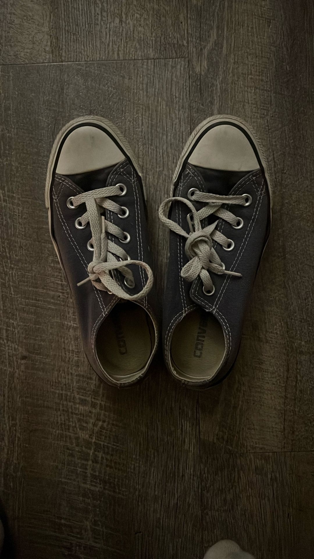 Navy Blue low top converse