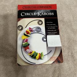 New Circle Kabobs Set Of 4 Measures 7 1/2 Diameter Fit Most Plates