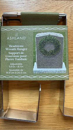 Headstone Wreath Hanger x2 - unused