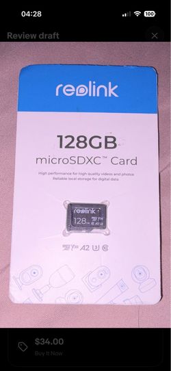 Reolink 128GB microSDXC Memory Card Class 10 High Speed High Capacity