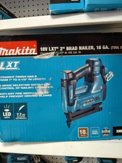 Makita new 18ga Brad nailer 18v