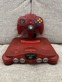 Nintendo 64 Console - Watermelon Color 