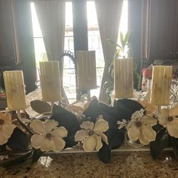 Decoracion Candelero Con Velas 