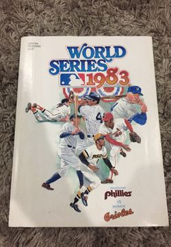Philadelphia Phillies 1983 World Series program
