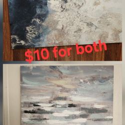 Canvas Pictures One Small One Medium $10