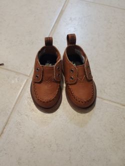 Toms Toddler Size 4 Shoes, Brown Hard Sole