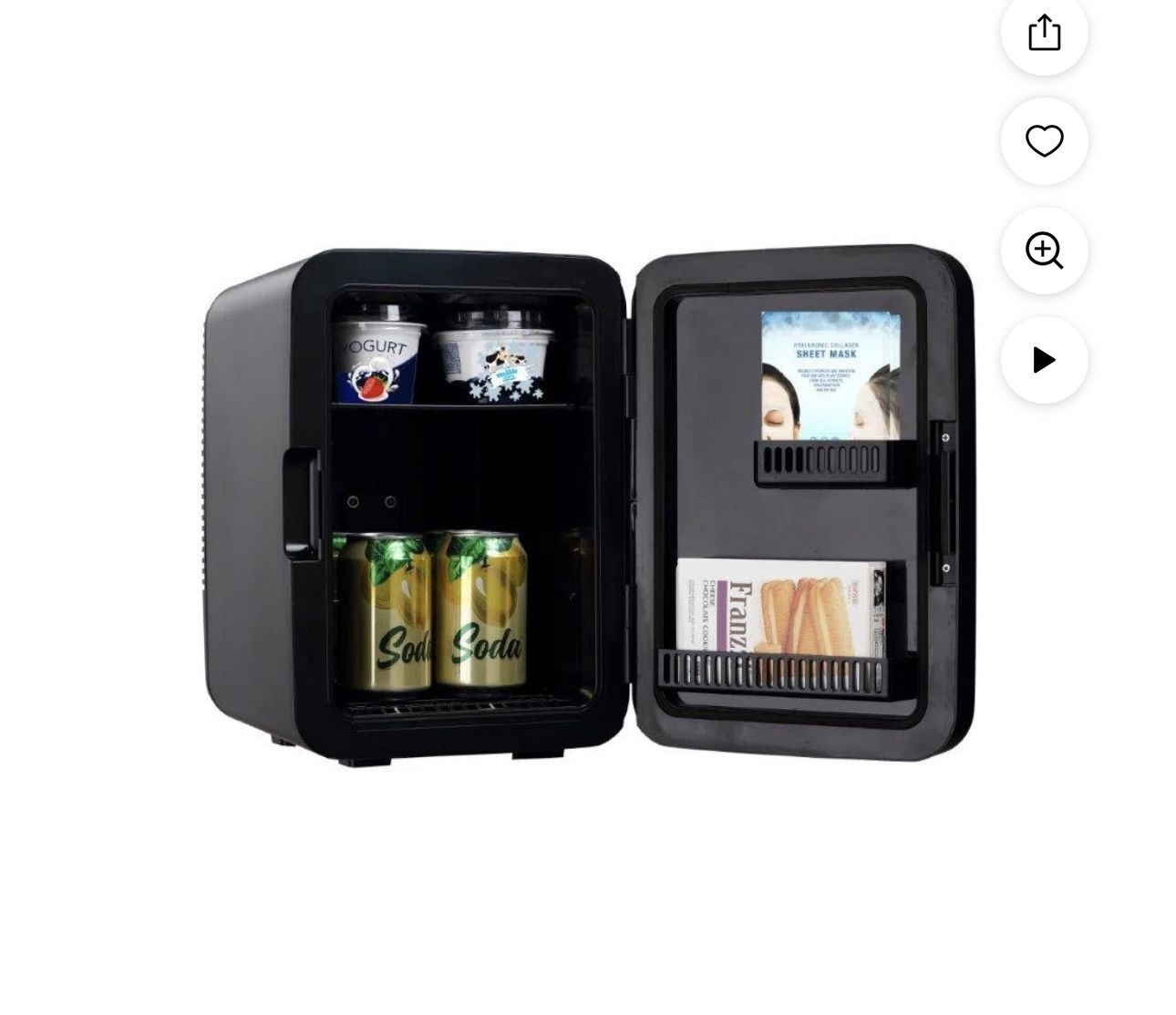 Frigidaire, Retro 10L, 15-Can Mini Personal Fridge, Stainless Steel