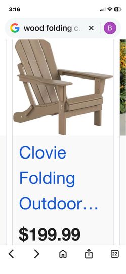 Brand new in box wood chair