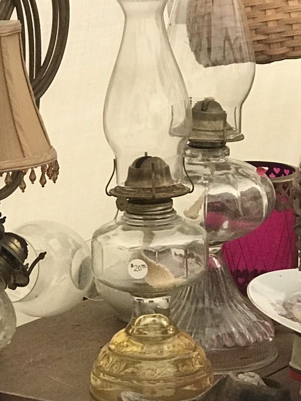 Antique oil lamps $20.00 each