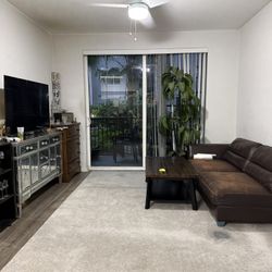 Large Light Gray Area Rug – 8’5” x 11’10” (Great Condition)