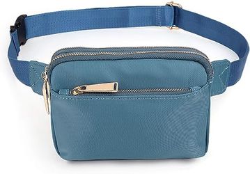 Belt Bag for Adults Fashion Design Chest Waist Pack Hip Bumbags (Blue)