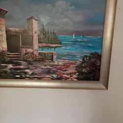 Is An Italian Picture Oil Painted Framed Paid Over $3,000 Sell For $1,000