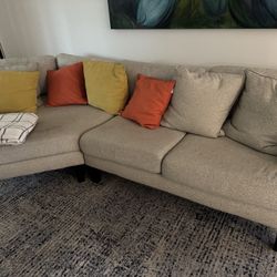 Sofa With Round Lounge Chaise