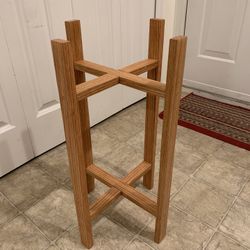 Handmade Oak Two Level Plant Stand (Customizable)